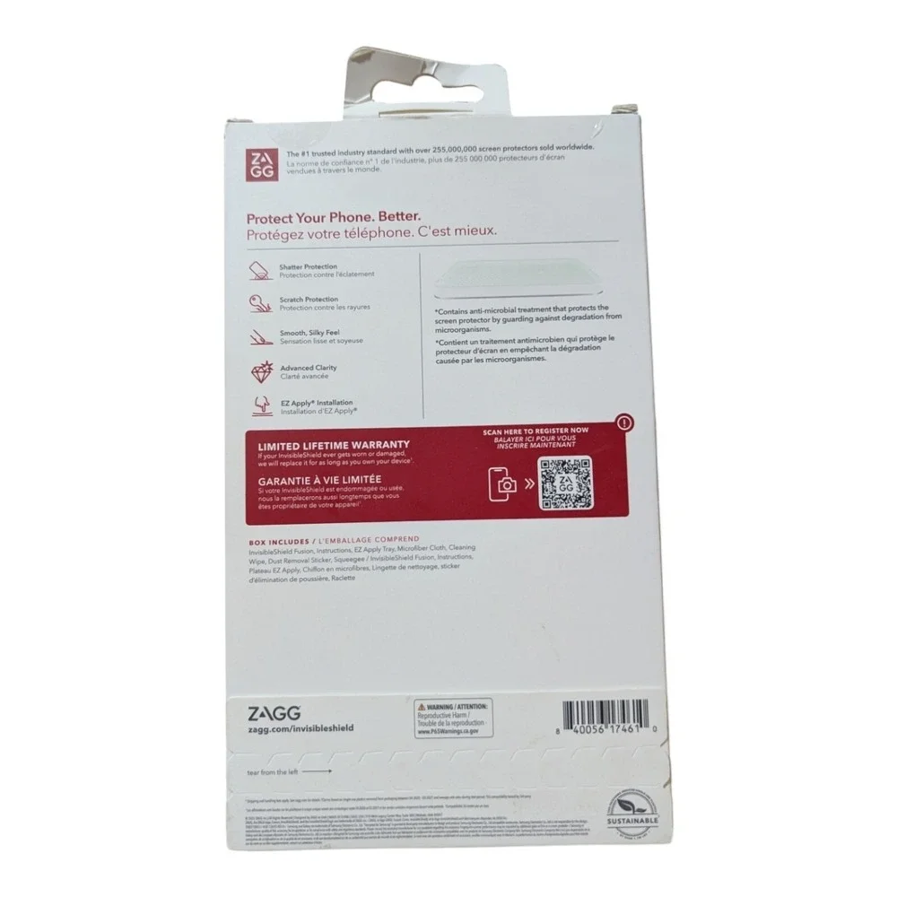 F3. ZAGG Invisible Shield Fusion Screen Protector For Samsung Galaxy S23+